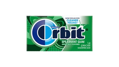 Orbit Sugar Free Spearmint Chewing Gum Single