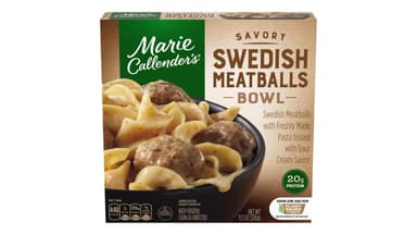 Marie Callender's Frozen Savory Swedish Meatballs Meal Bowl