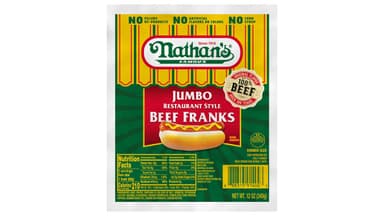 Nathan's Famous Jumbo Restaurant Style Beef Franks