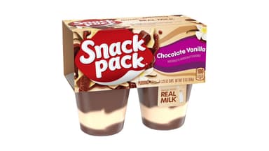Hunt's Snack Pack Chocolate Vanilla Flavored Pudding Cups
