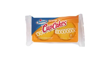 Hostess Single Serve Frosted Orange Flavored Cupcakes with Creamy Filling