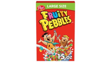 Post Fruity Pebbles Natural Ready to Eat Sweetened Rice Cereal