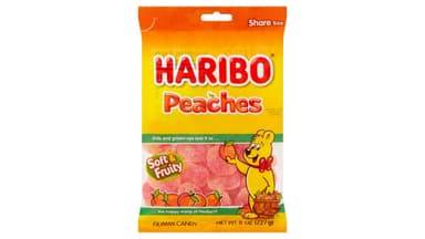 Haribo Peaches Share Size Gummi Candy