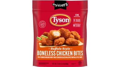 Tyson Any'tizers Fully Cooked Frozen Boneless Buffalo Style Chicken Bites