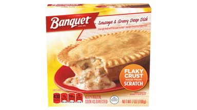 Banquet Sausage and Gravy Deep Dish Pot Pie