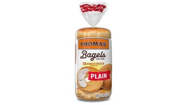Thomas' Pre-Sliced Soft Plain Bagels