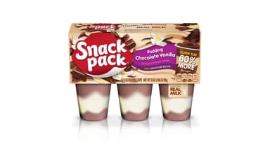 Hunt's Snack Pack Chocolate Vanilla Pudding Cups Super Size