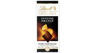 Lindt Excellence Almond Slivers Intense Orange Dark Chocolate Bar