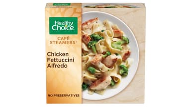 Healthy Choice Cafe Steamers Frozen Chicken Fettuccini Alfredo with Broccoli Meal Bowl