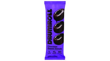 Drumroll Snacks Plant Based Gluten Free Chocolate Glazed Donuts