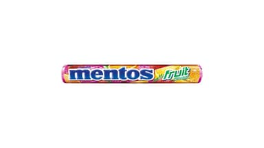 Mentos Fruit Flavour Chewy Dragees Candy Roll