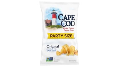 Cape Cod Original with Sea Salt Kettle Cooked Potato Chips Party Size