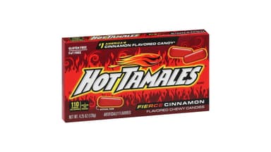 Hot Tamales Chewy Fierce Cinnamon Flavor Candies