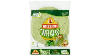 Mission Garden Spinach Herb Flour Tortilla Wraps