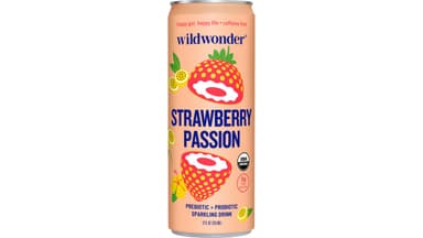 Wild Wonder Organic Strawberry Passion Prebiotic Plus Sparkling Drink