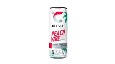 Celsius Live Fit Vibe White Peach Edition Sparkling Energy Drink