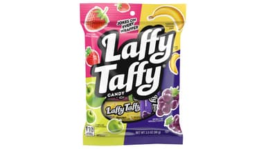 Laffy Taffy Fruity Flavors Mini Chewy Assorted Candy Bars Stand Up Bag Variety