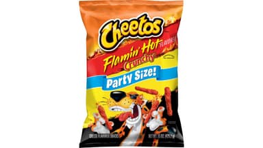 Cheetos Flamin Hot Crunchy Cheese Flavored Snacks Party Size