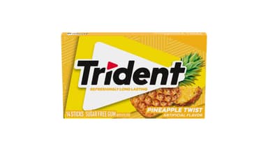 Trident Sugar Free Wild Pineapple Twist Gum with Xylitol