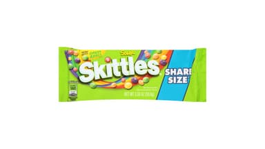 Skittles Sour Fruity Candies Bag Share Size