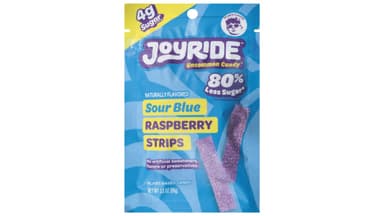 Joyride Sour Blue Raspberry Strips Candy