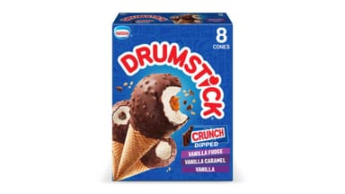 Drumstick x Crunch Dipped Vanilla Flavored Ice Cream Cones Variety