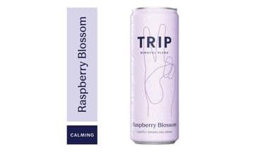 Trip Drinks Raspberry Blossom Mindful Blend Magnesium Seltzer Calming Drink