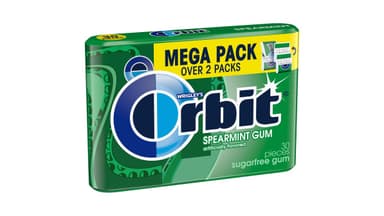 Orbit Sugar Free Spearmint Chewing Gum Mega