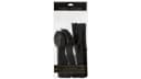 Jet Black Plastic Assorted Cutlery