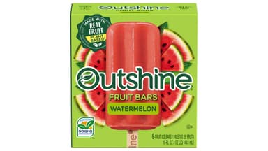 Outshine Plant Based Frozen Watermelon Fruit Ice Bars