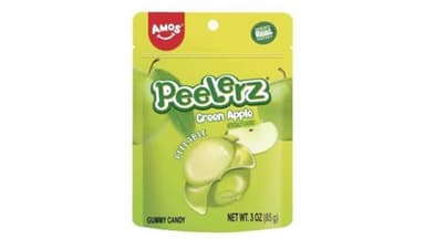Amos Peelerz Green Apple Gummy Candy