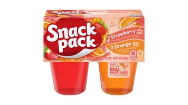 Hunt's Snack Pack Juicy Gels Strawberry and Orange Flavored Snack Cups