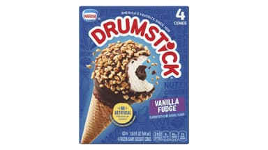 Nestle Drumstick Vanilla Fudge Frozen Dairy Dessert Sundae Ice Cream Cones