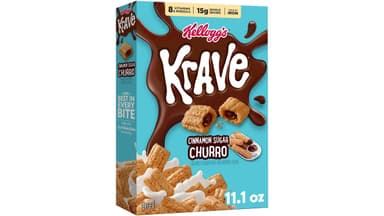 Kellogg's Cereal Krave Cinnamon Sugar Churro Breakfast Cereal