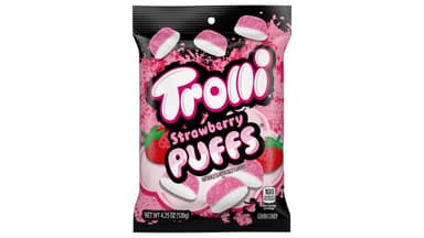 Trolli Strawberry Puffs Fat-Free Gummy Candies