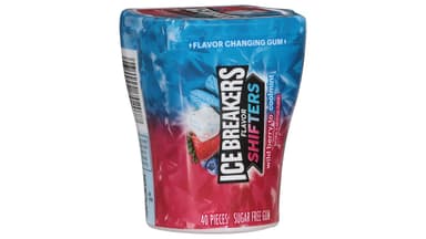 Ice Breakers Sugar Free Flavor Shifters Wild Berry to Cool Mint Gum