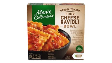 Marie Callender's Plant-Based Garden Tomato Four Cheese Frozen Ravioli Meal Bowl