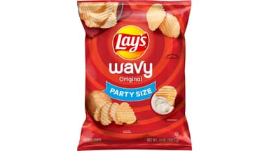 Lay's Wavy Original Potato Chips Party Size
