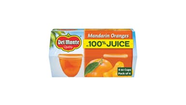 Del Monte Del Monte Mandarin Orange Fruit Cup Snacks in 100% Juice