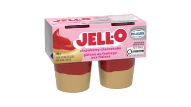 Jell-O Refrigerated Strawberry Cheesecake Pudding Snack Cups