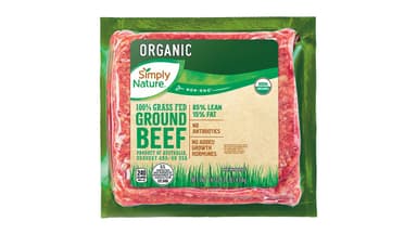 Simply Nature Organic Grass Fed 85% Lean 15% Fat Ground Beef