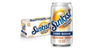 Sunkist Zero Sugar Orange Soda