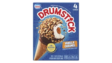 Drumstick Frozen Vanilla Caramel Ice Cream Cones