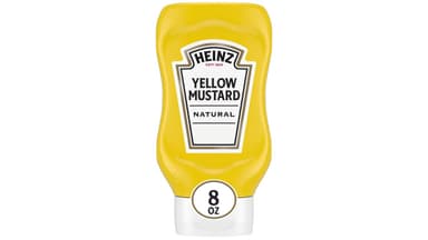 Heinz Natural Mustard Bottle Yellow