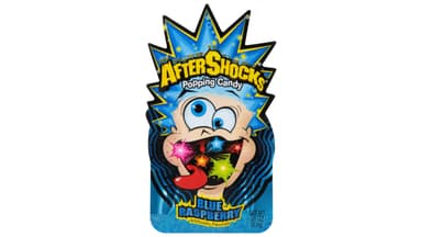 Aftershocks Blue Raspberry Popping Candy
