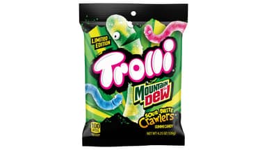 Trolli x Mountain Dew Limited Edition Sour Brite Crawlers Gummi Candy