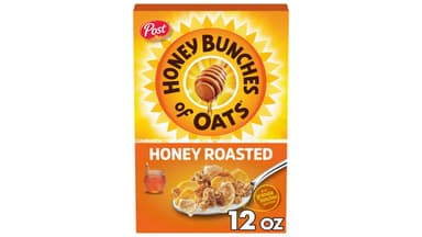 Honey Bunches of Oats Cereal Low Fat Honey Roasted Breakfast Cereal