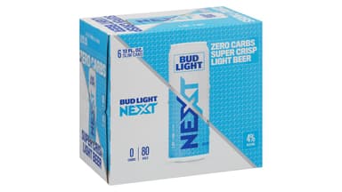 Bud Light Next Zero Carb Super Crisp Extension American Lager Slim