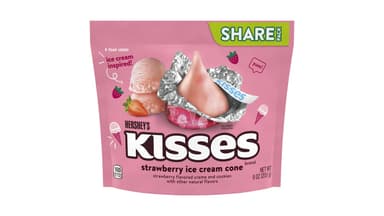 Hershey's Kisses Share Pack Strawberry Ice Cream Cone Candies