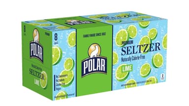 Polar Seltzer Vegan Gluten Free Lime Premium Seltzer